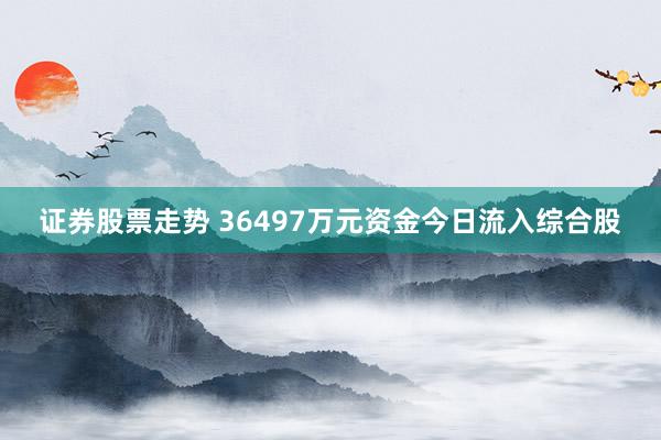 证券股票走势 36497万元资金今日流入综合股